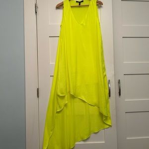 BCBG high low neon dress - S